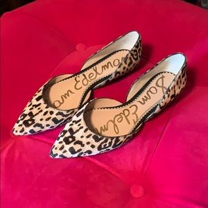 Sam Edelman cheetah print flats.